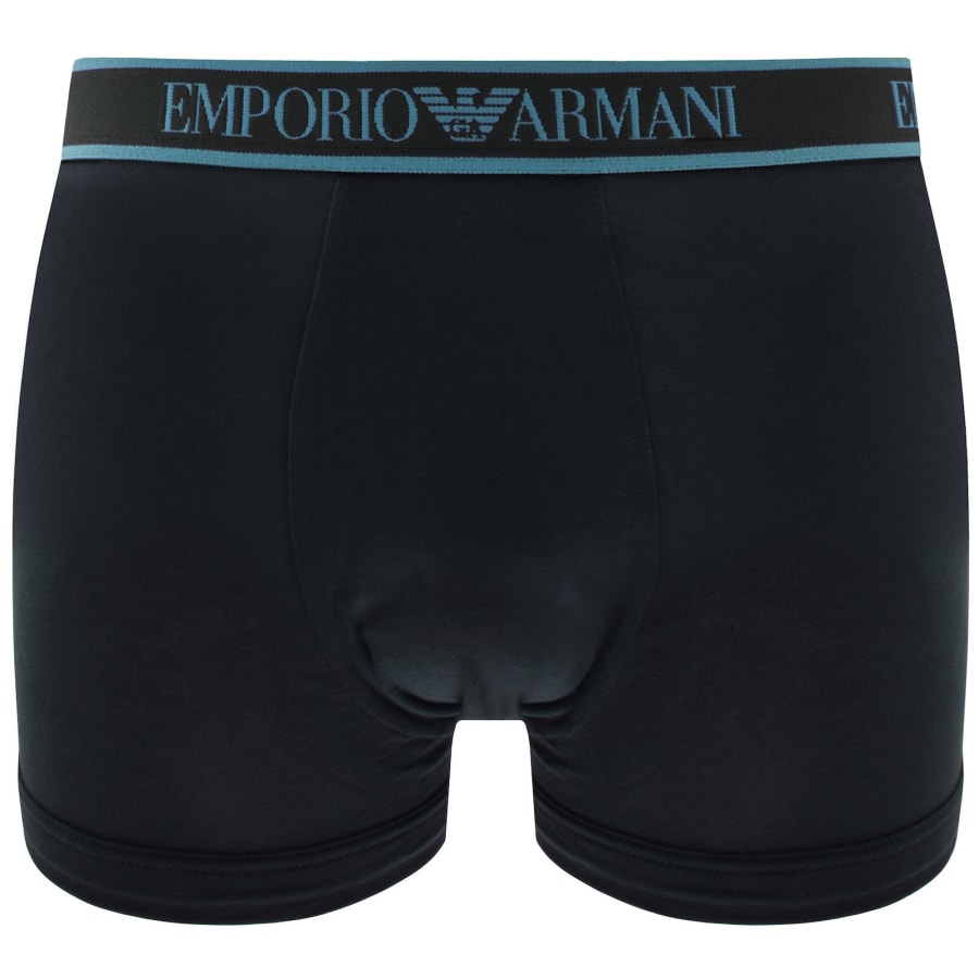 Image number 4 for Emporio Armani Underwear 3 Pack Trunks Navy