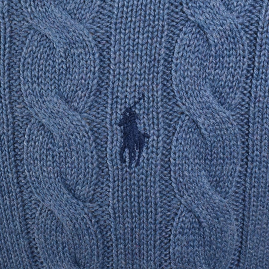 Image number 3 for Ralph Lauren Driver Crew Neck Knit Jumper Blue