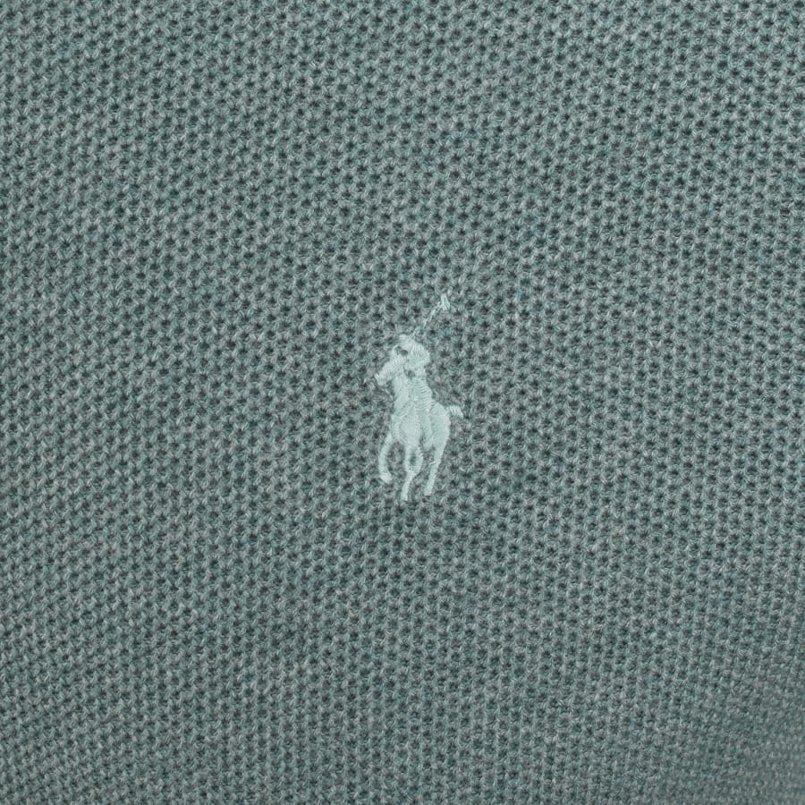 Image number 3 for Ralph Lauren Half Zip Knit Jumper Blue