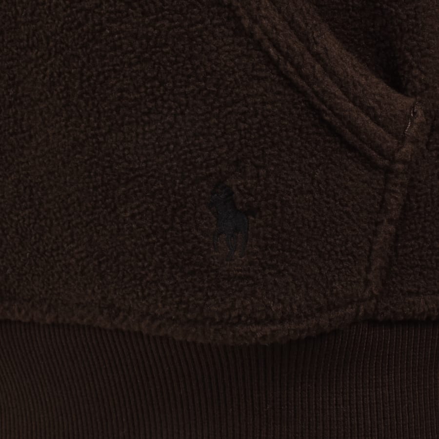 Image number 3 for Ralph Lauren Lounge Hoodie Brown