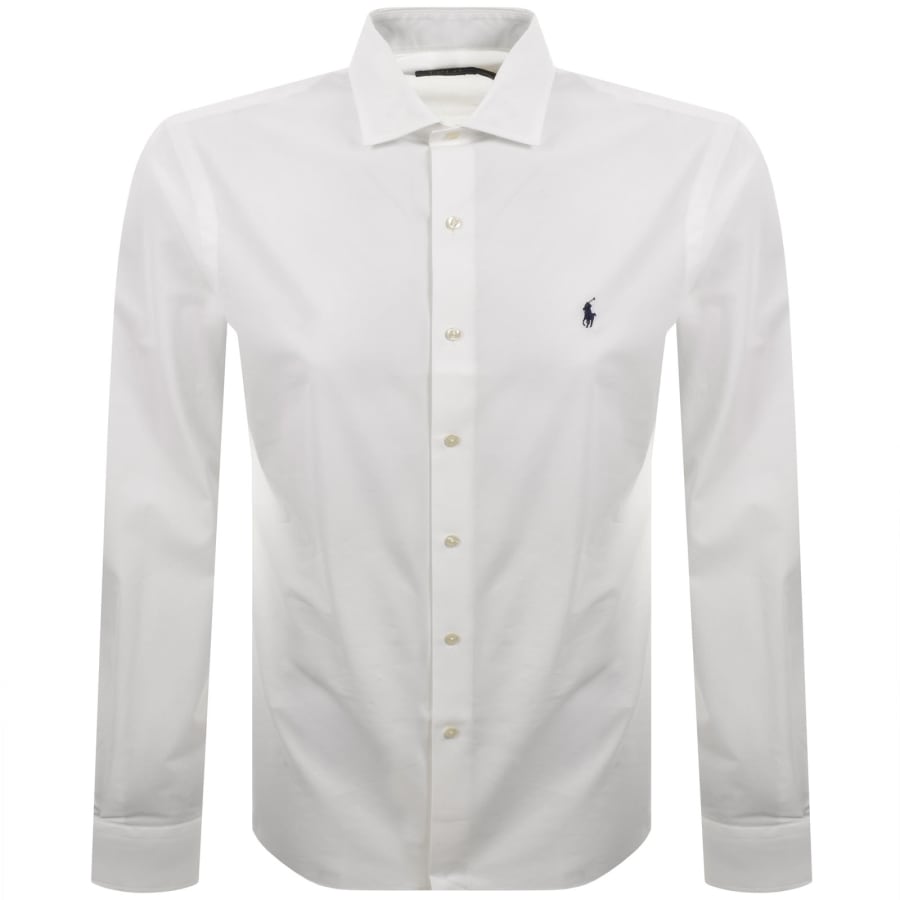 Image number 1 for Ralph Lauren Long Sleeve Shirt White