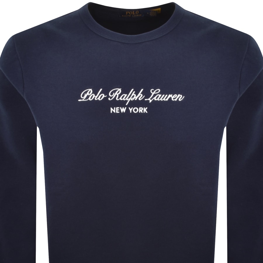 Image number 2 for Ralph Lauren Logo Sweatshirt Navy