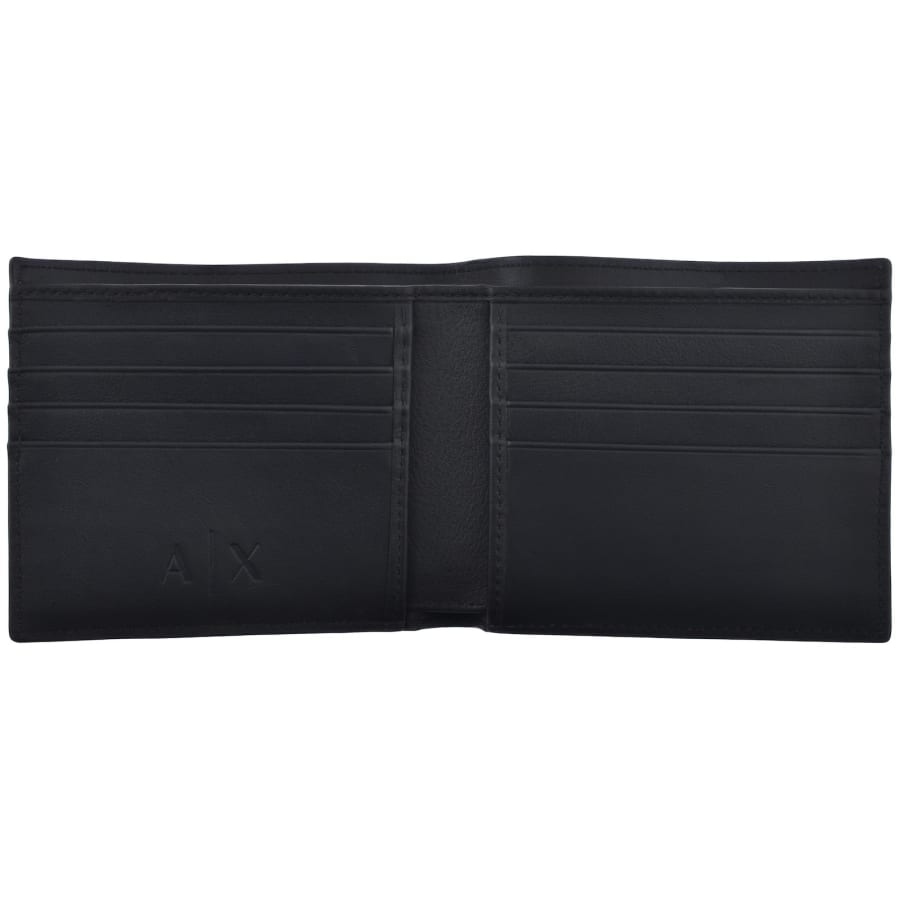 Image number 2 for Armani Exchange Bifold Logo Wallet Navy