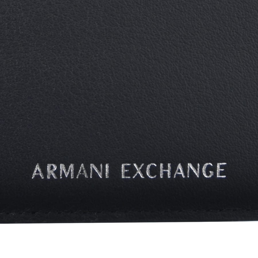 Image number 5 for Armani Exchange Bifold Logo Wallet Navy