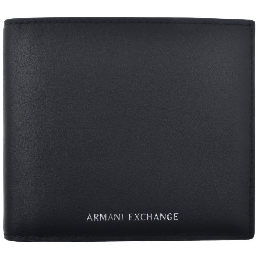 Image number 1 for Armani Exchange Bifold Logo Wallet Navy