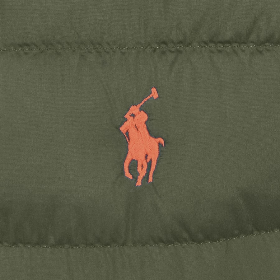Image number 3 for Ralph Lauren Down Puffer Gilet Green
