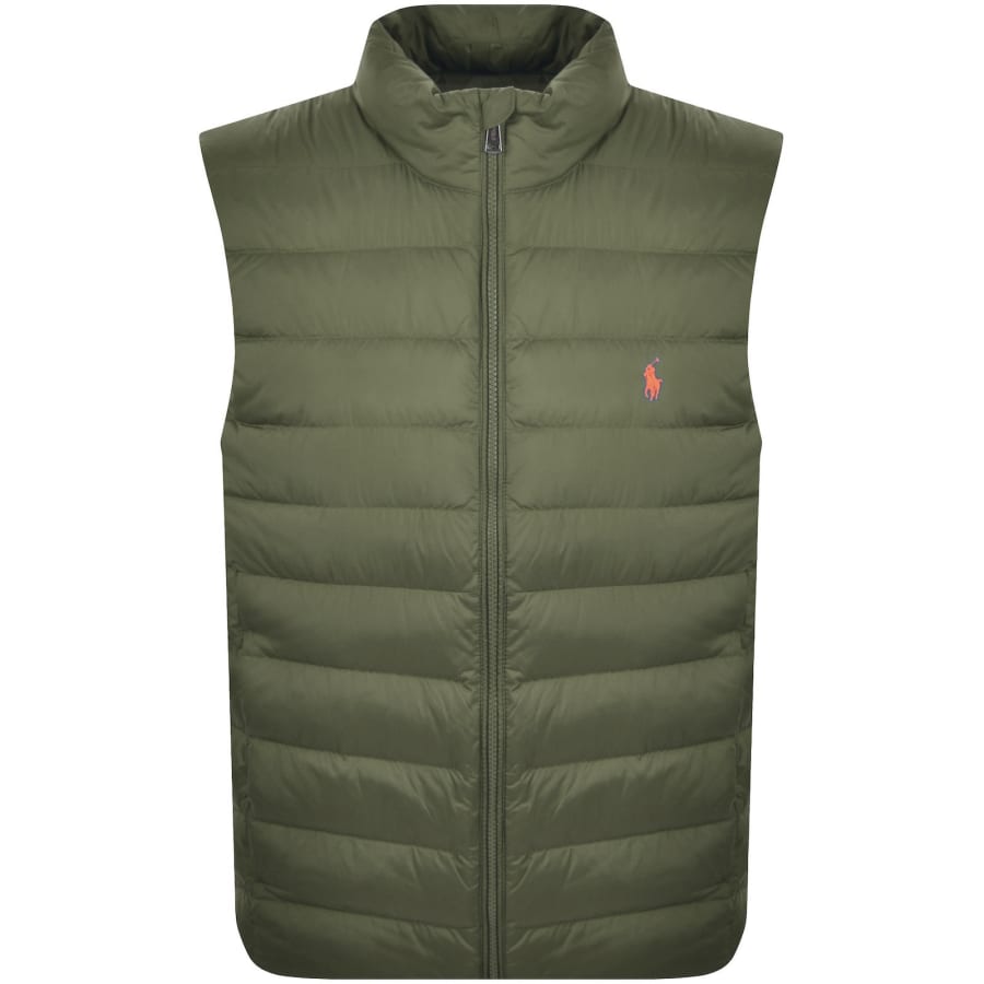 Image number 1 for Ralph Lauren Down Puffer Gilet Green