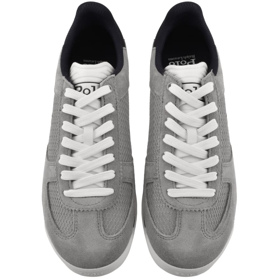 Image number 3 for Ralph Lauren Varick Trainers Grey