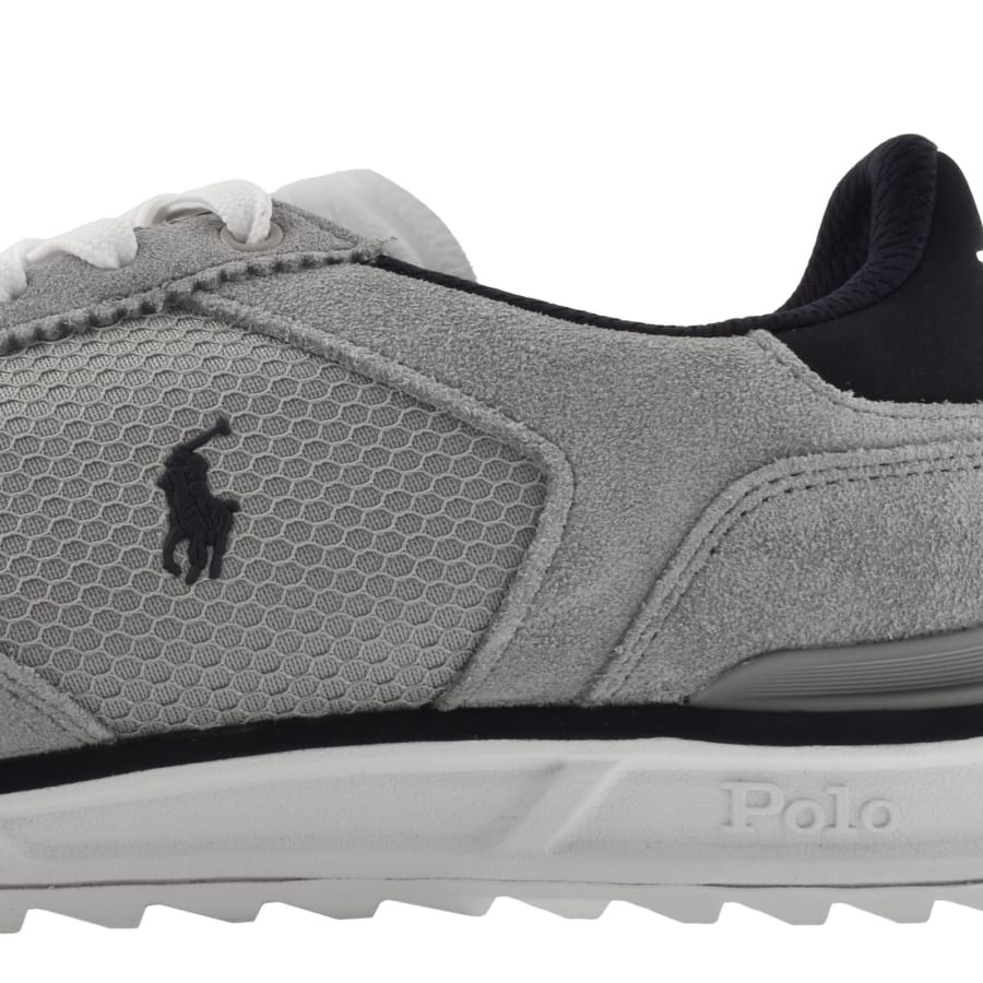 Image number 4 for Ralph Lauren Varick Trainers Grey