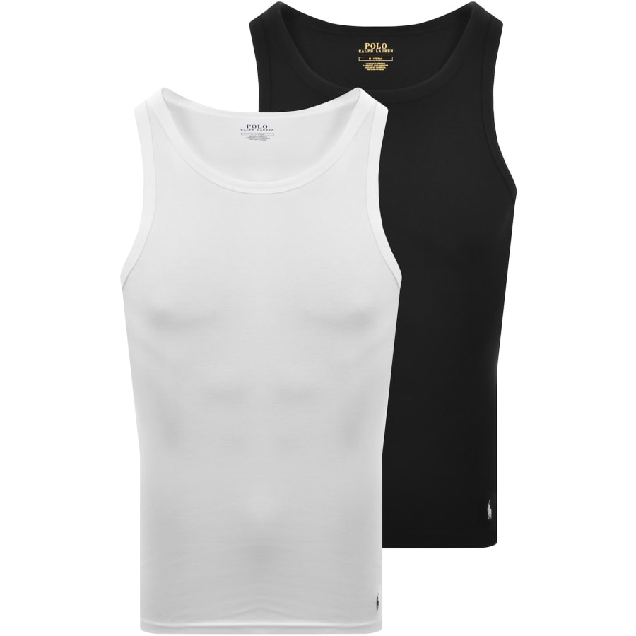 Image number 1 for Ralph Lauren 2 Pack Vests Black