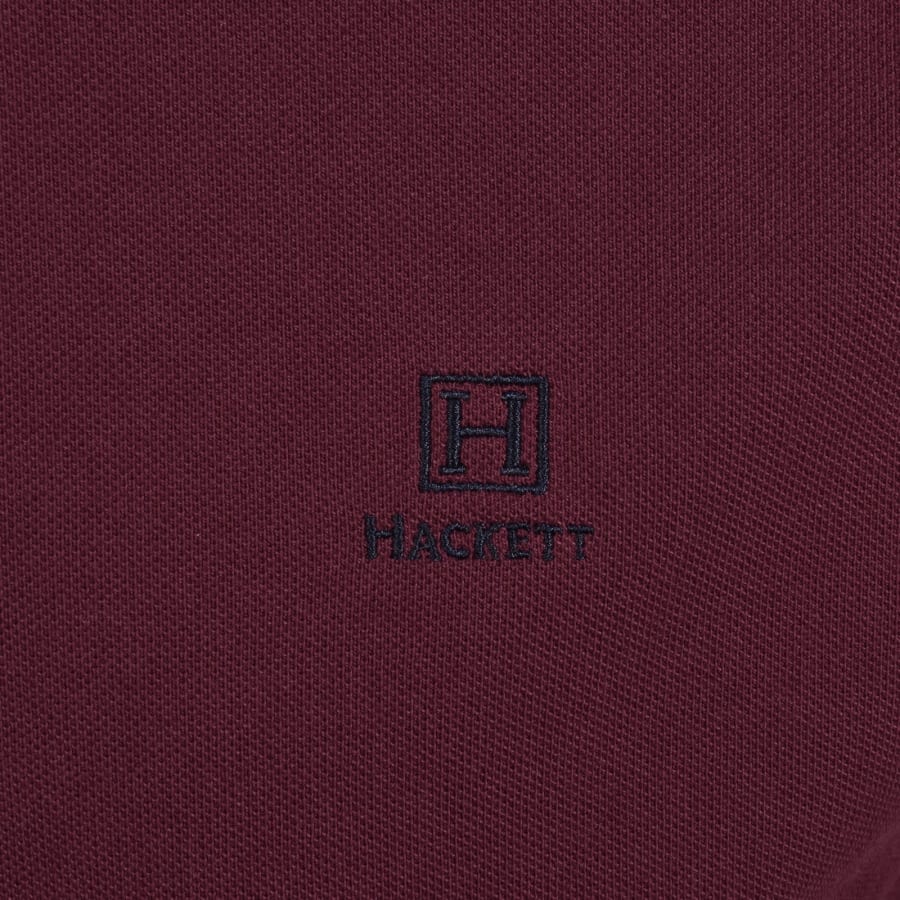 Image number 3 for Hackett Heritage Small Logo Polo T Shirt Red