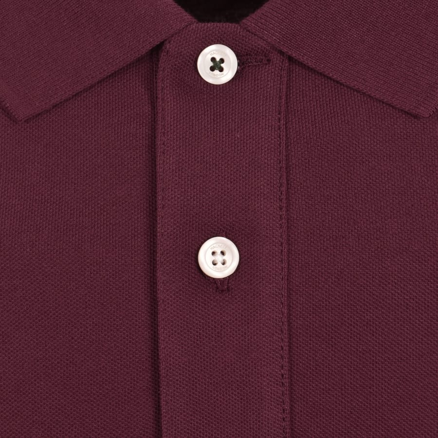 Image number 4 for Hackett Heritage Small Logo Polo T Shirt Red