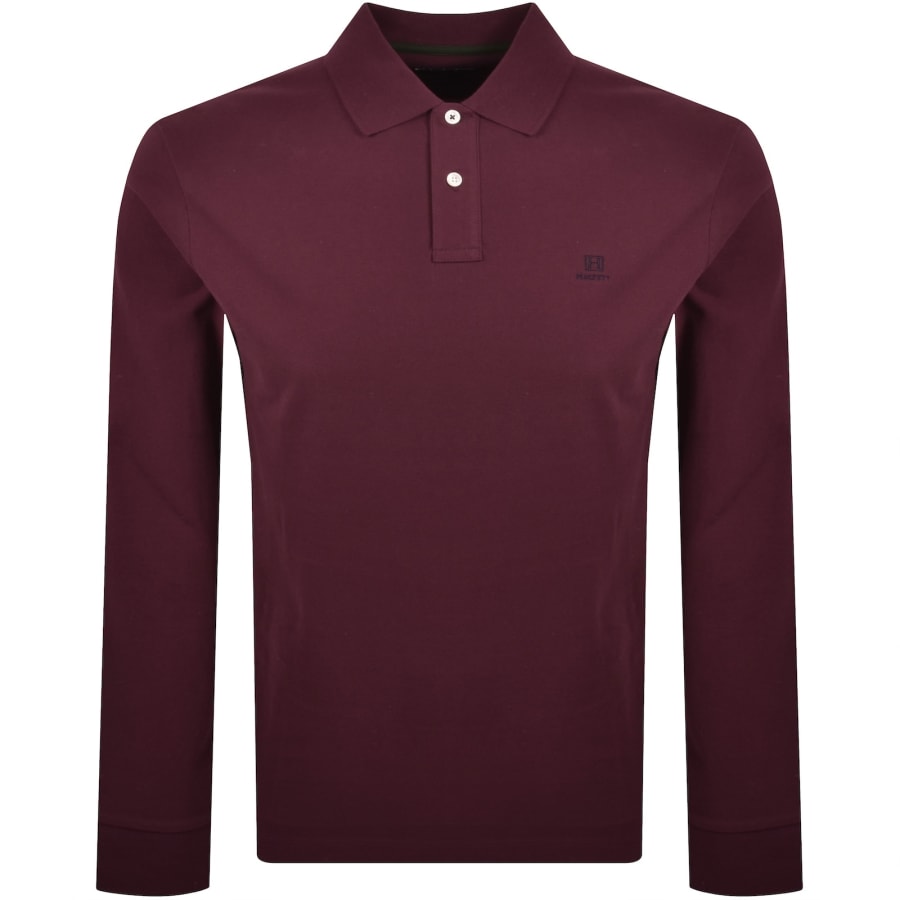 Image number 1 for Hackett Heritage Small Logo Polo T Shirt Red