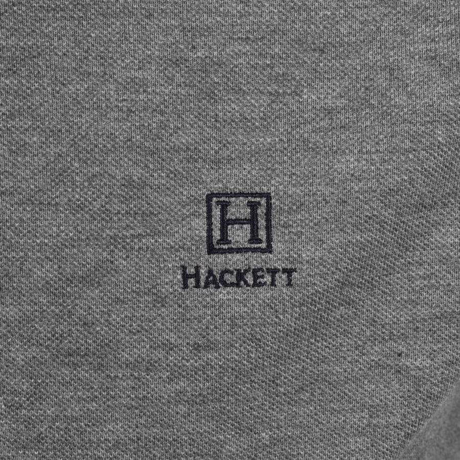 Image number 3 for Hackett Heritage Small Logo Polo T Shirt Ash Grey