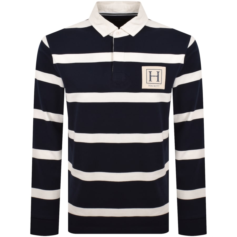 Image number 1 for Hackett Heritage Stripe Rugby Polo Old Navy