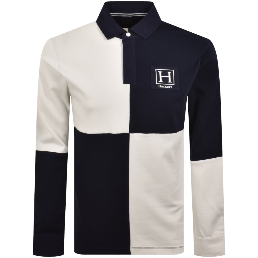 Image number 1 for Hackett Heritage Quad Rugby Polo Old Navy