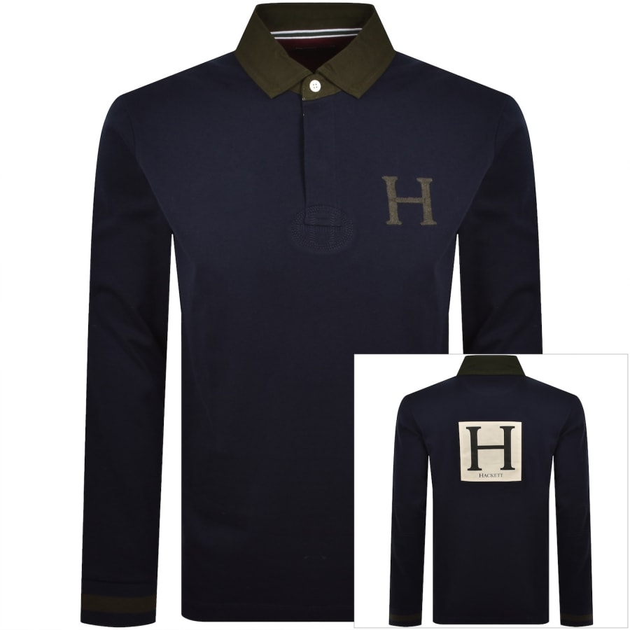Image number 1 for Hackett Heritage Multi Badge Polo Old Navy
