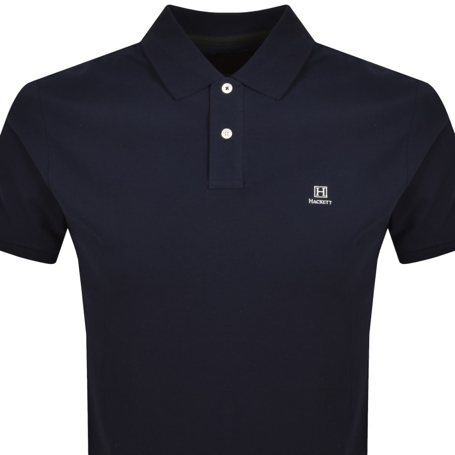 Image number 2 for Hackett Heritage Small Logo Polo T Shirt Navy