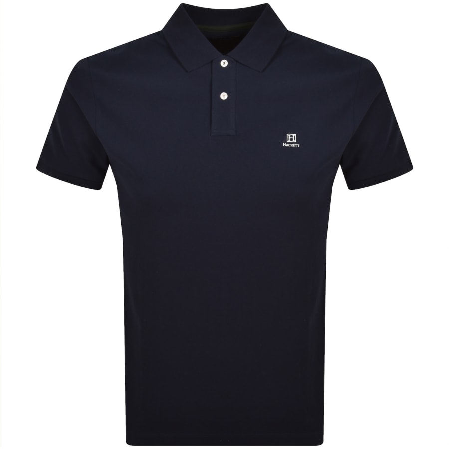 Image number 1 for Hackett Heritage Small Logo Polo T Shirt Navy