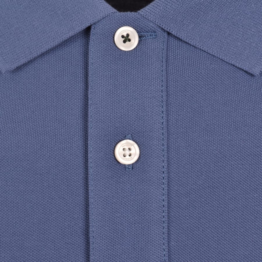 Image number 4 for Hackett Heritage Small Logo Polo T Shirt Eton Blue