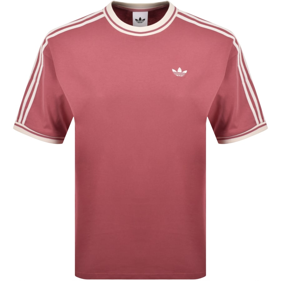 Image number 2 for adidas Originals Logo T Shirt Pink