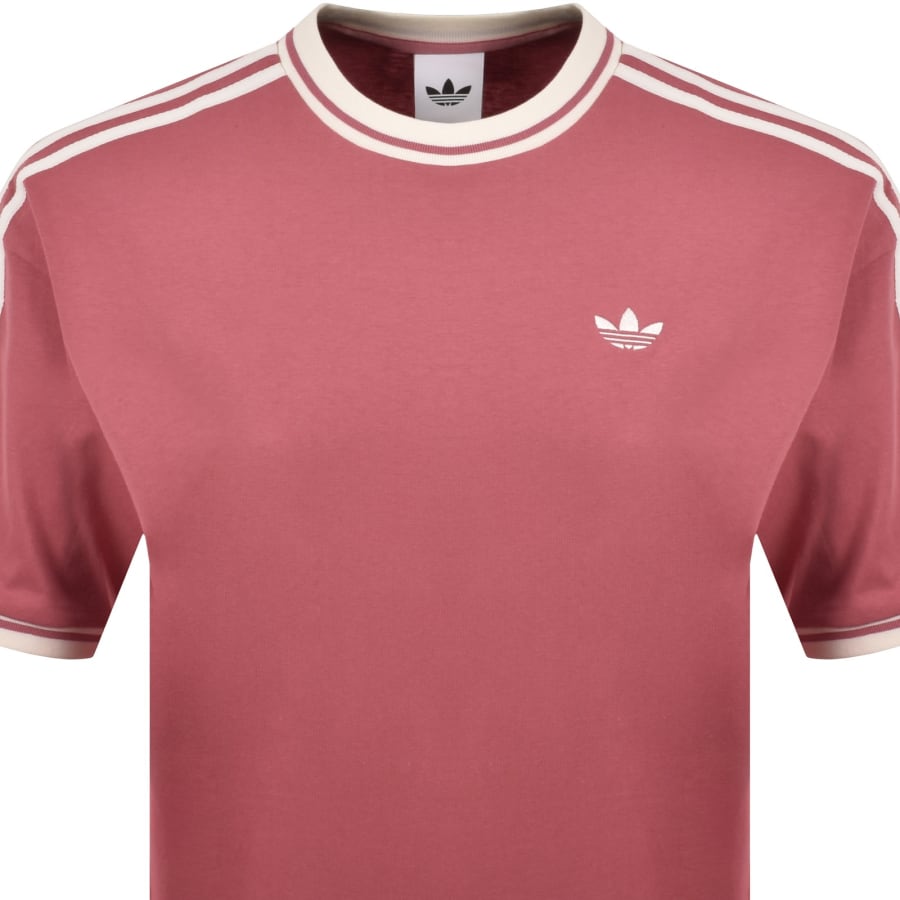 Image number 3 for adidas Originals Logo T Shirt Pink
