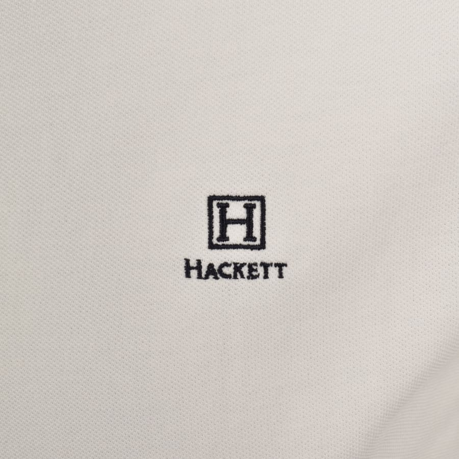Image number 3 for Hackett Heritage Small Logo Polo T Shirt Off White