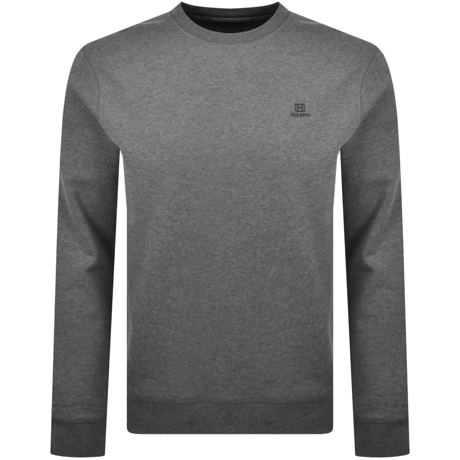 Image number 1 for Hackett Heritage Small Logo Sweatshirt Grey