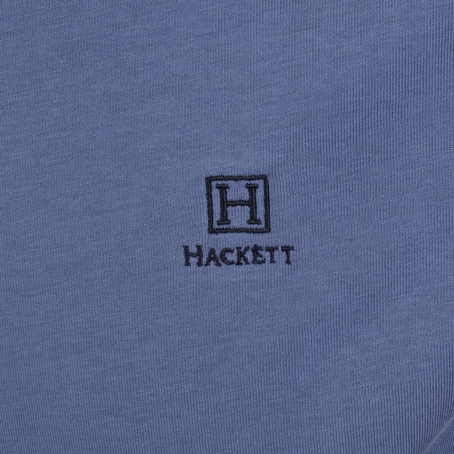 Image number 3 for Hackett Heritage Small Logo T Shirt Blue