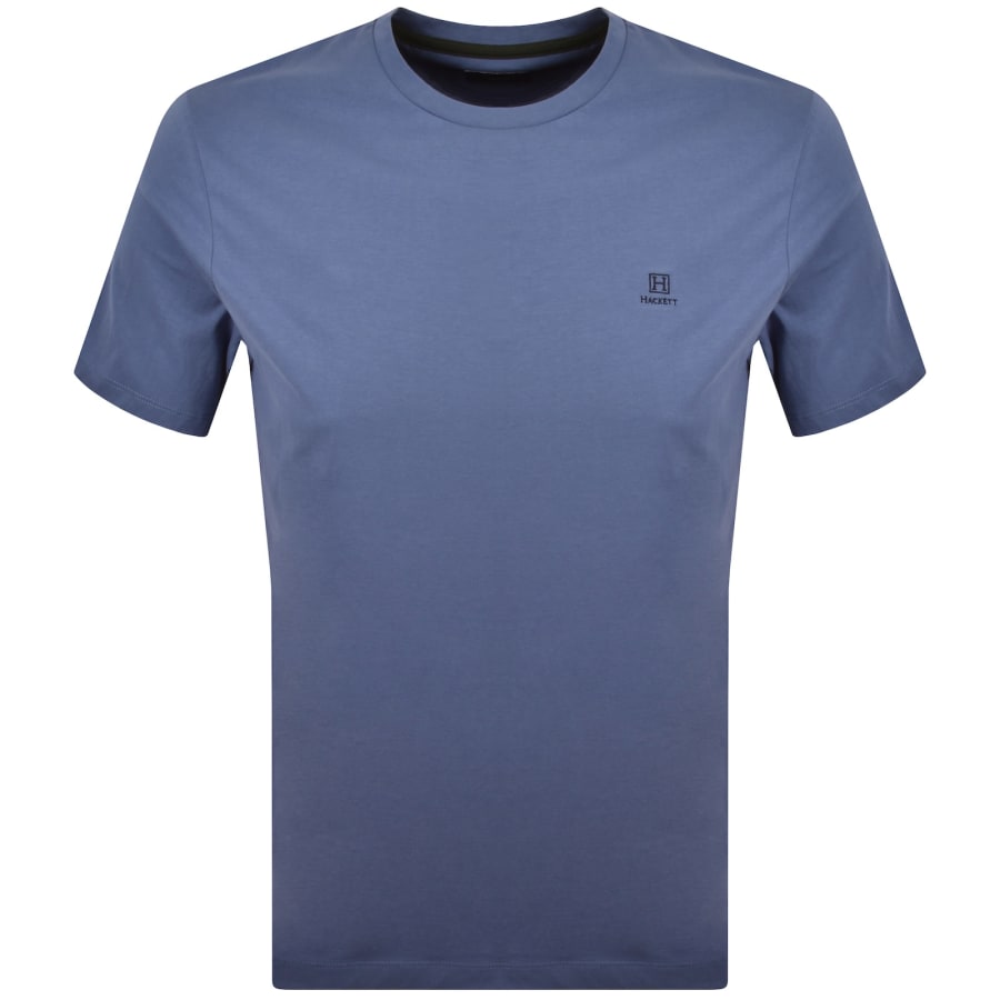 Image number 1 for Hackett Heritage Small Logo T Shirt Blue