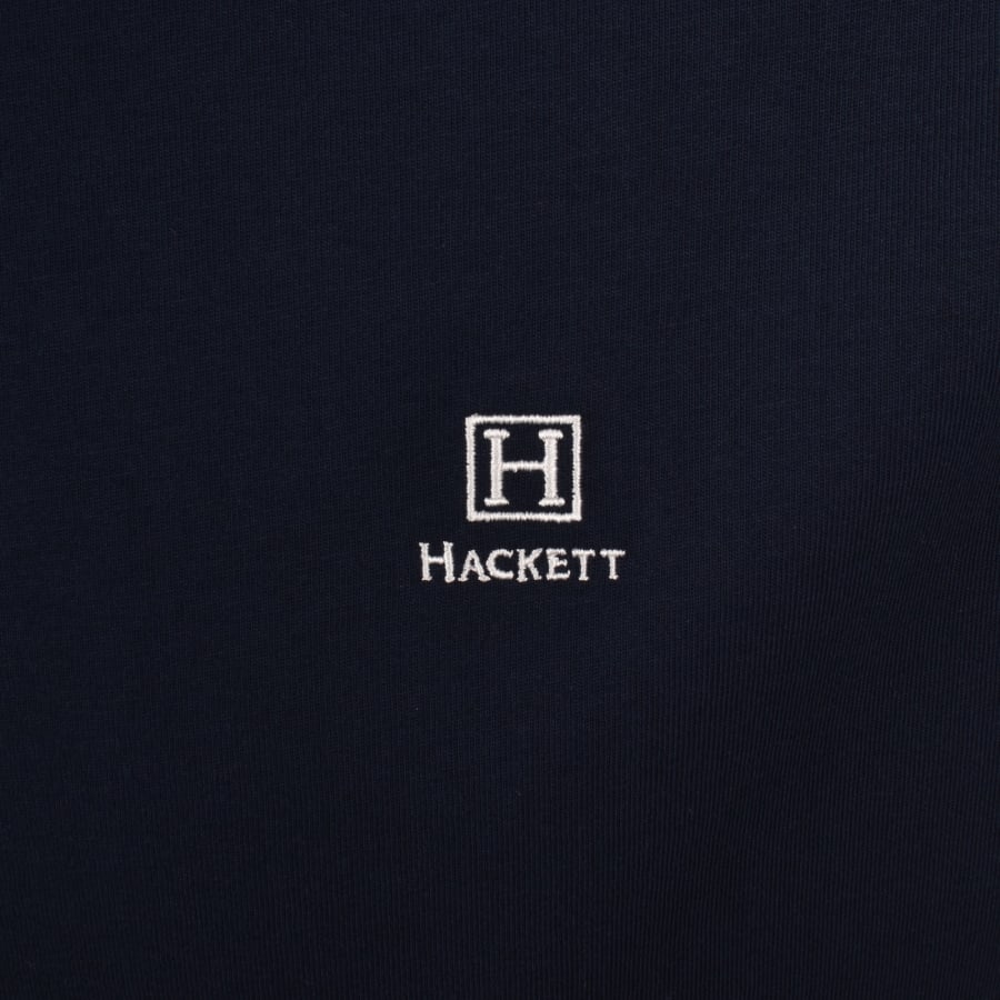 Image number 3 for Hackett Heritage Small Logo T Shirt Navy
