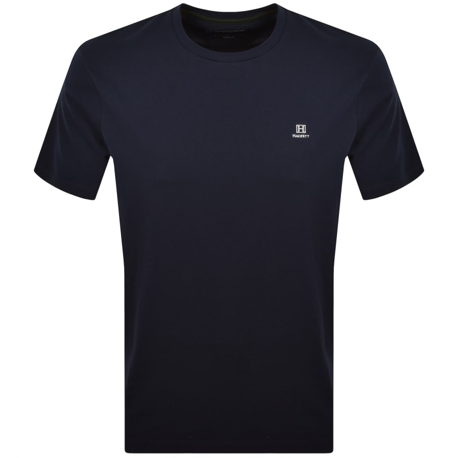 Image number 1 for Hackett Heritage Small Logo T Shirt Navy