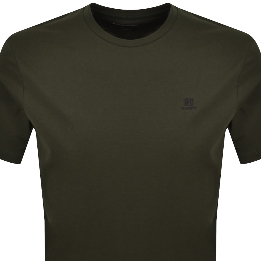Image number 2 for Hackett Heritage Small Logo T Shirt Green