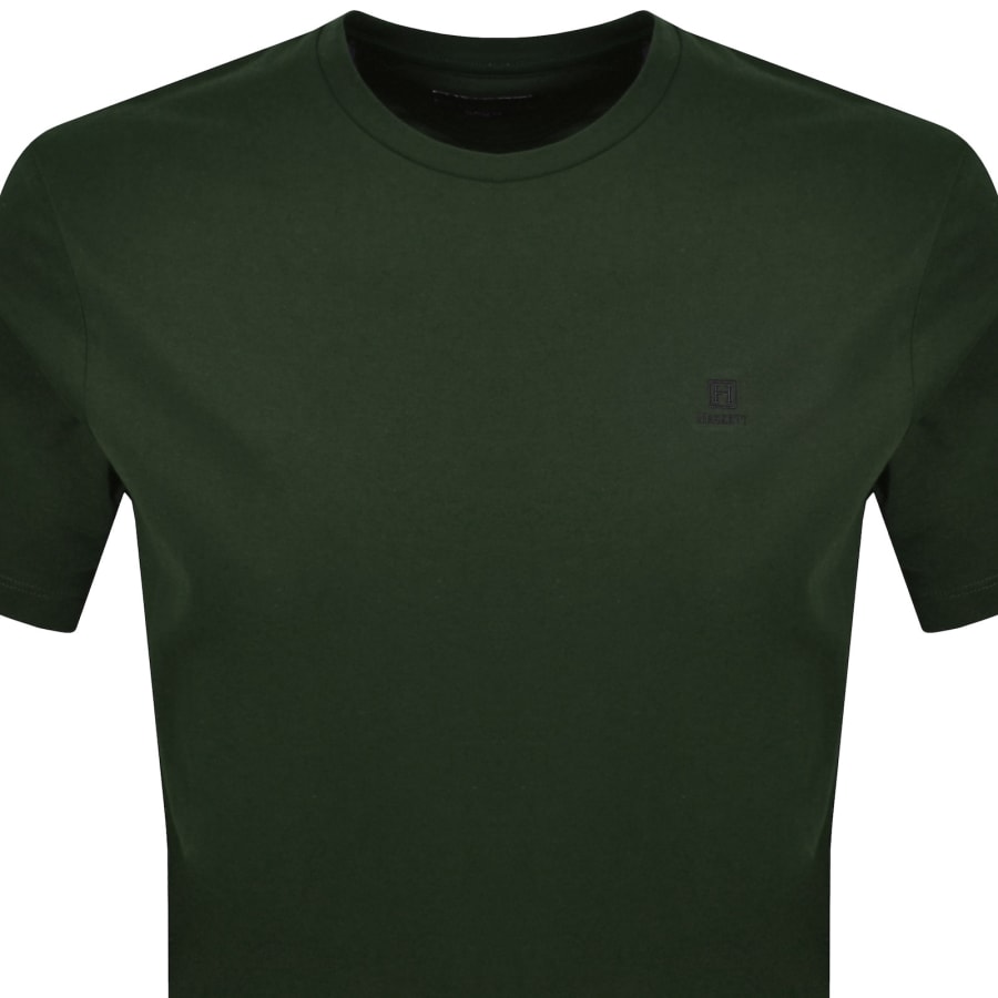 Image number 2 for Hackett Heritage Small Logo T Shirt Green