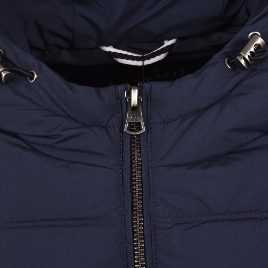 Image number 4 for Hackett Heritage Puffer Jacket Navy