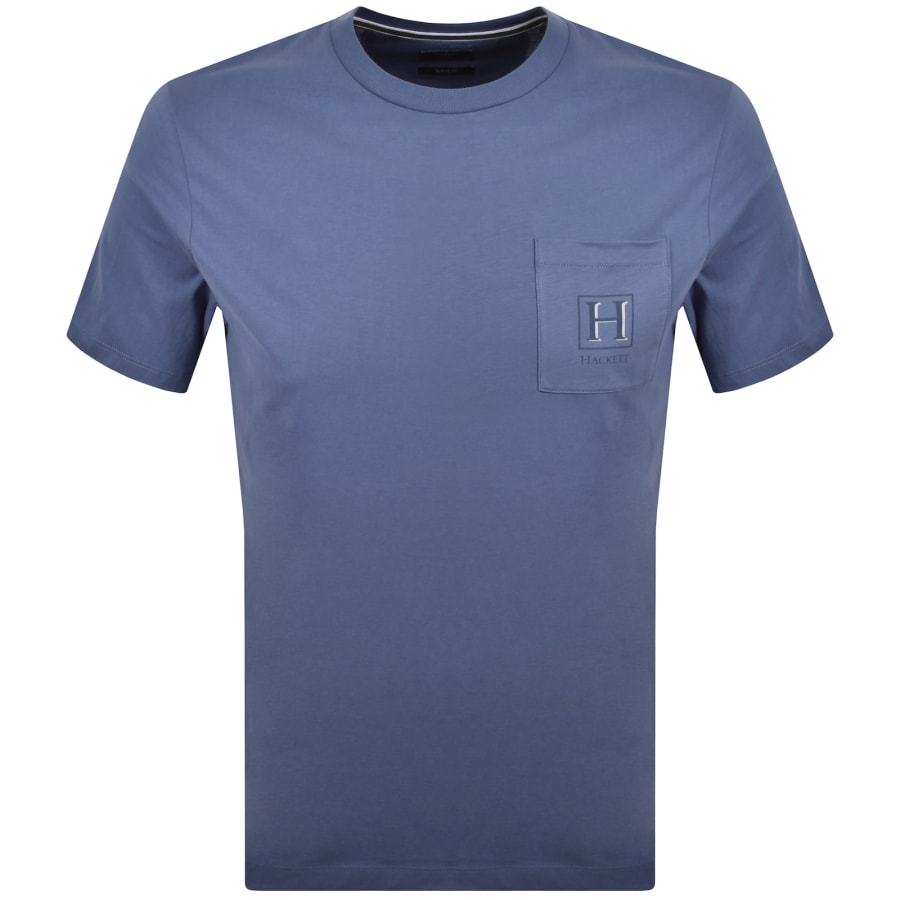 Image number 1 for Hackett Heritage Pocket T Shirt Blue