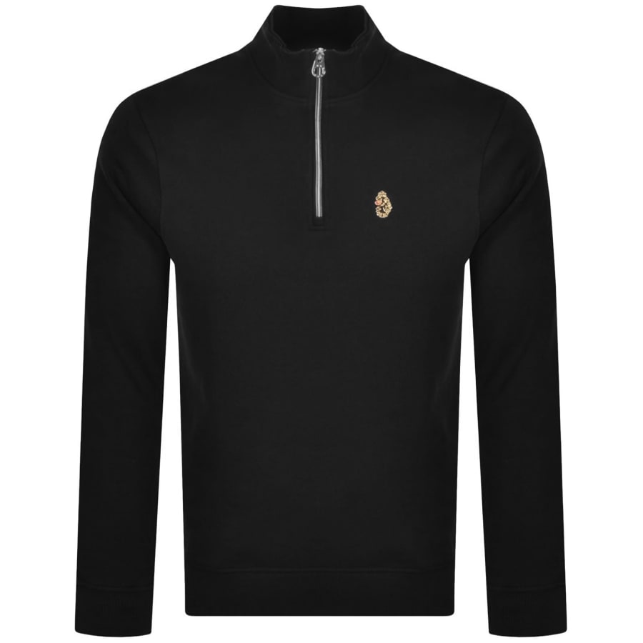 Image number 1 for Luke 1977 Quarter Zip Sydney Sweatshirt Black