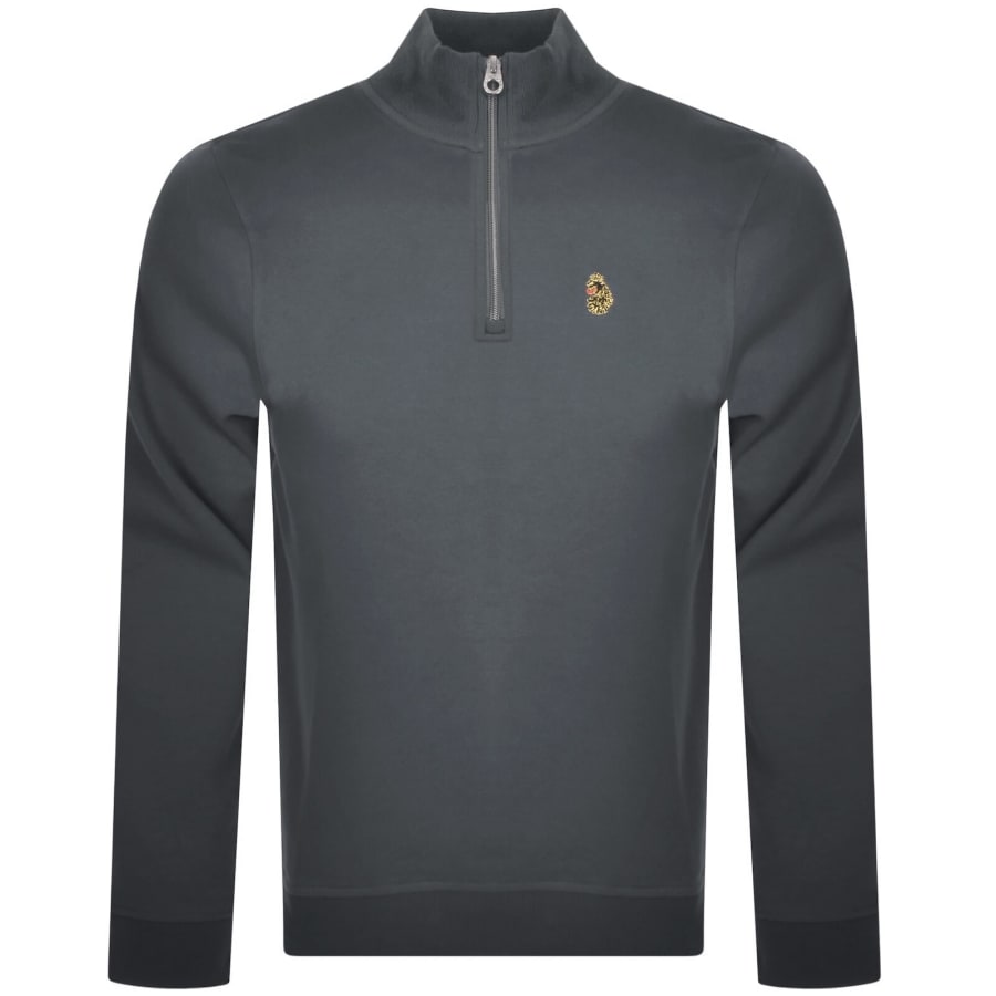 Image number 1 for Luke 1977 Sydney 1000 Quarter Zip Sweatshirt Grey