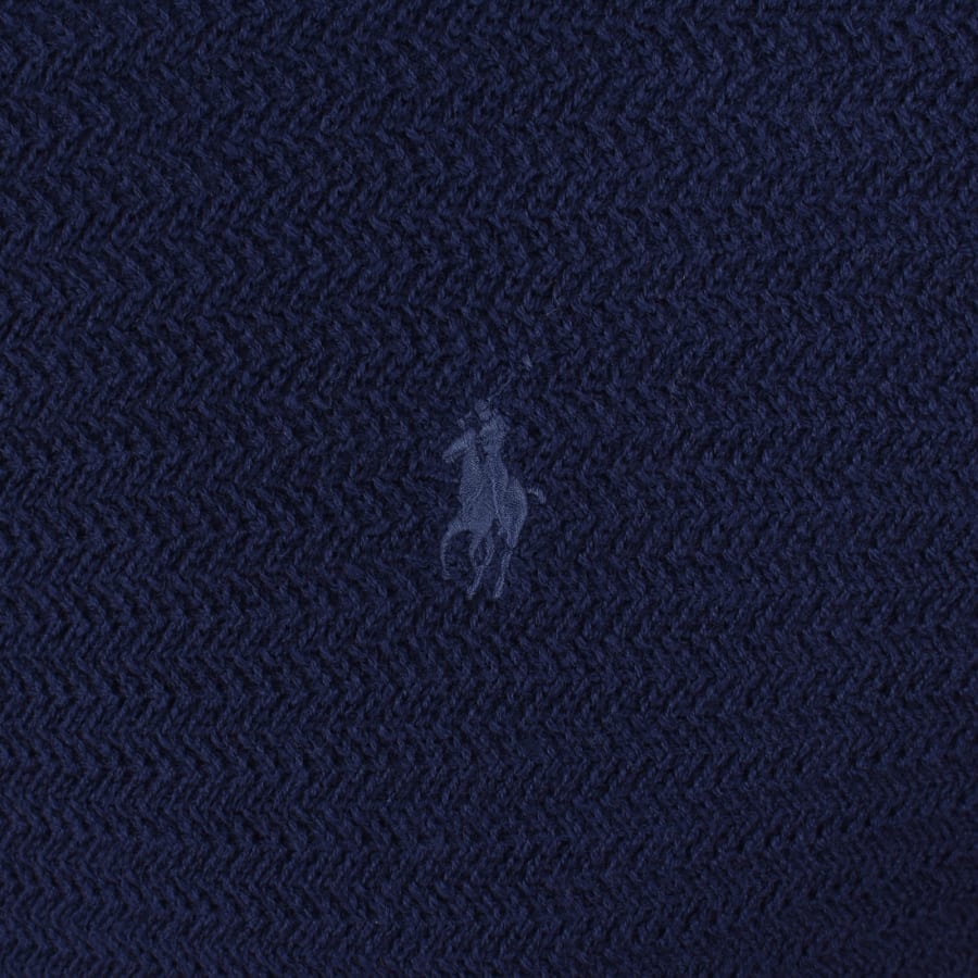 Image number 3 for Ralph Lauren Merino Wool Knit Cardigan Navy