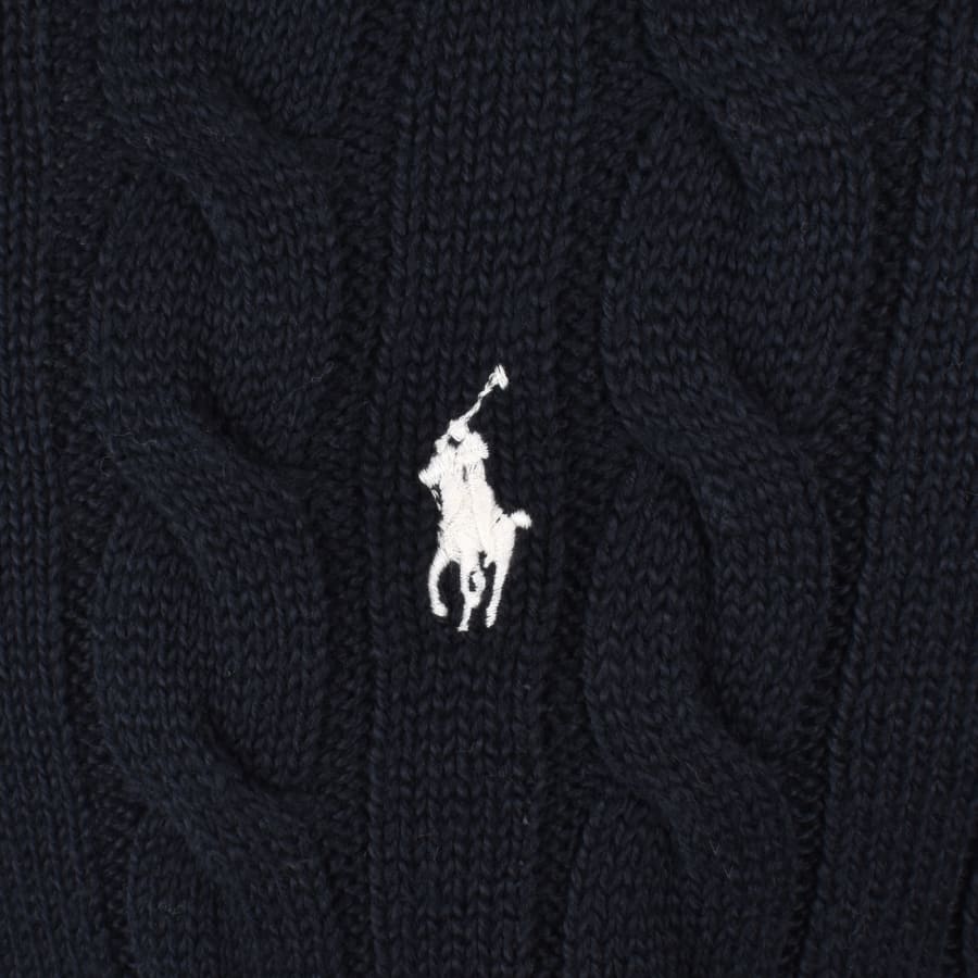 Image number 3 for Ralph Lauren Driver Crew Neck Knit Jumper Navy