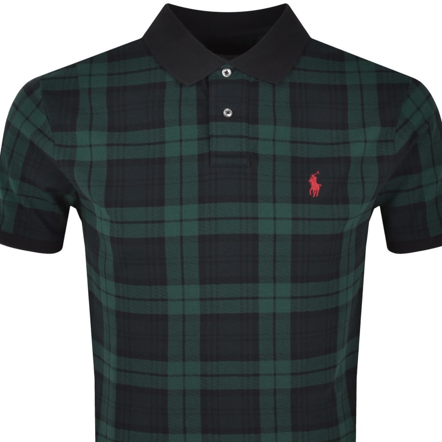 Image number 2 for Ralph Lauren Custom Slim Polo T Shirt Green