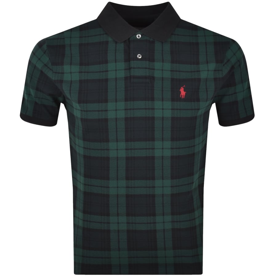 Image number 1 for Ralph Lauren Custom Slim Polo T Shirt Green