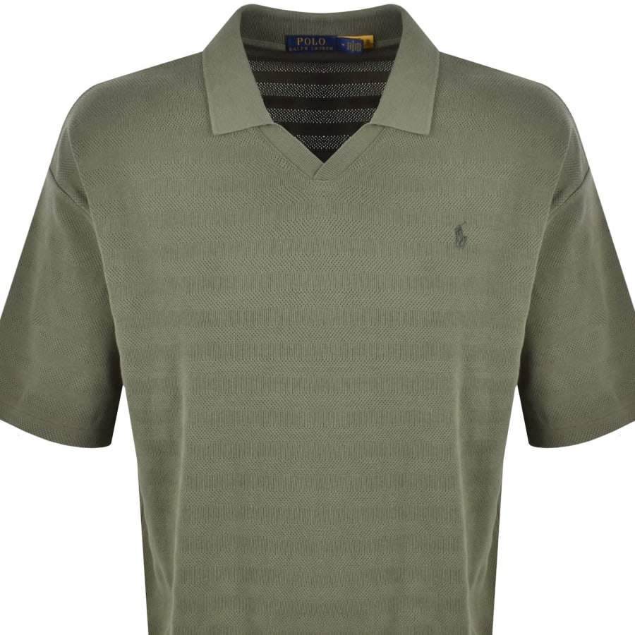 Image number 2 for Ralph Lauren Knit Polo Olive Green