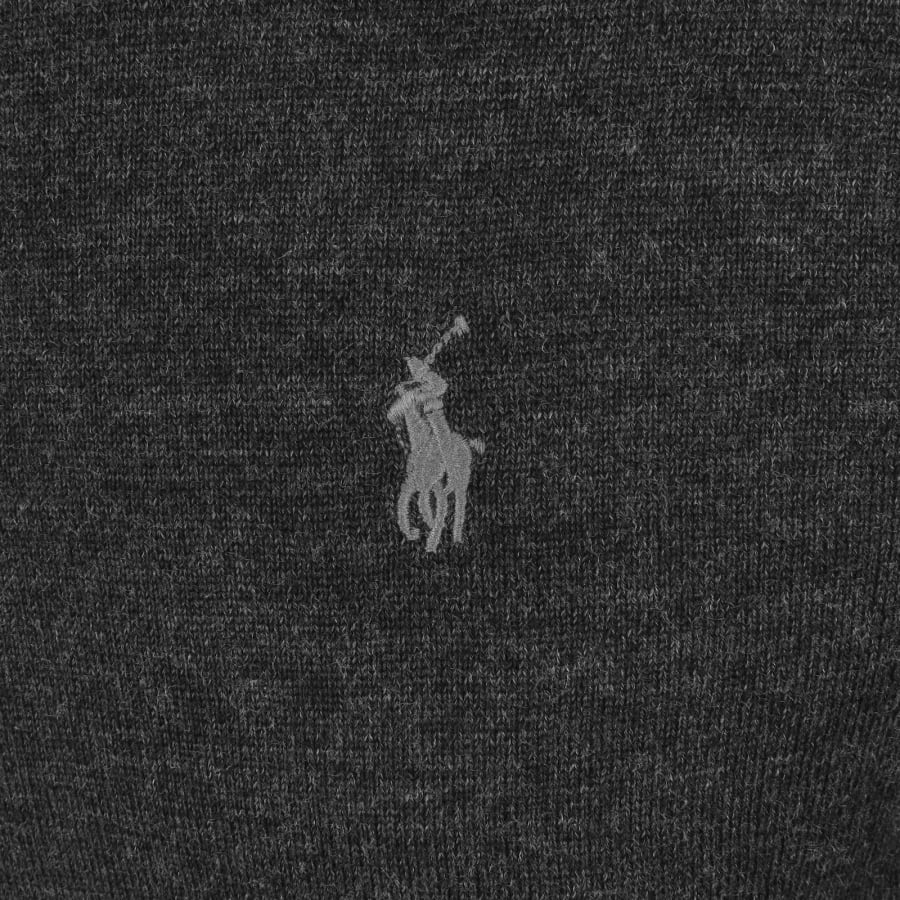 Image number 3 for Ralph Lauren Crew Neck Knitted Jumper Grey