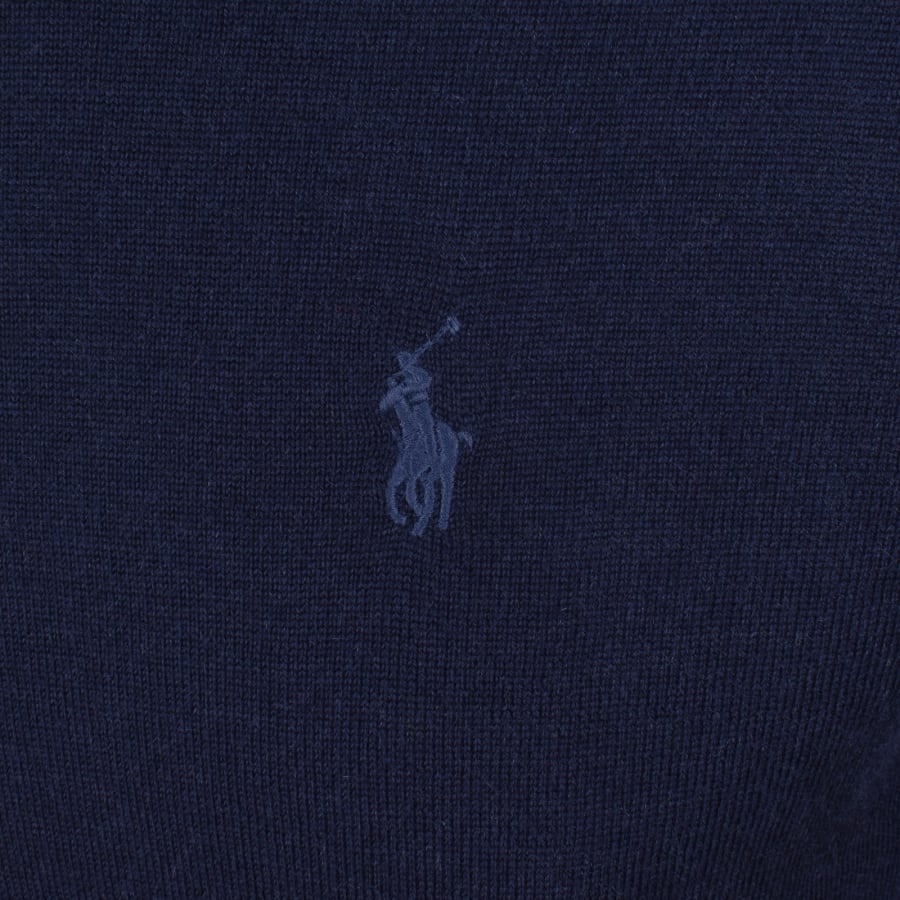 Image number 3 for Ralph Lauren Crew Neck Knitted Jumper Navy