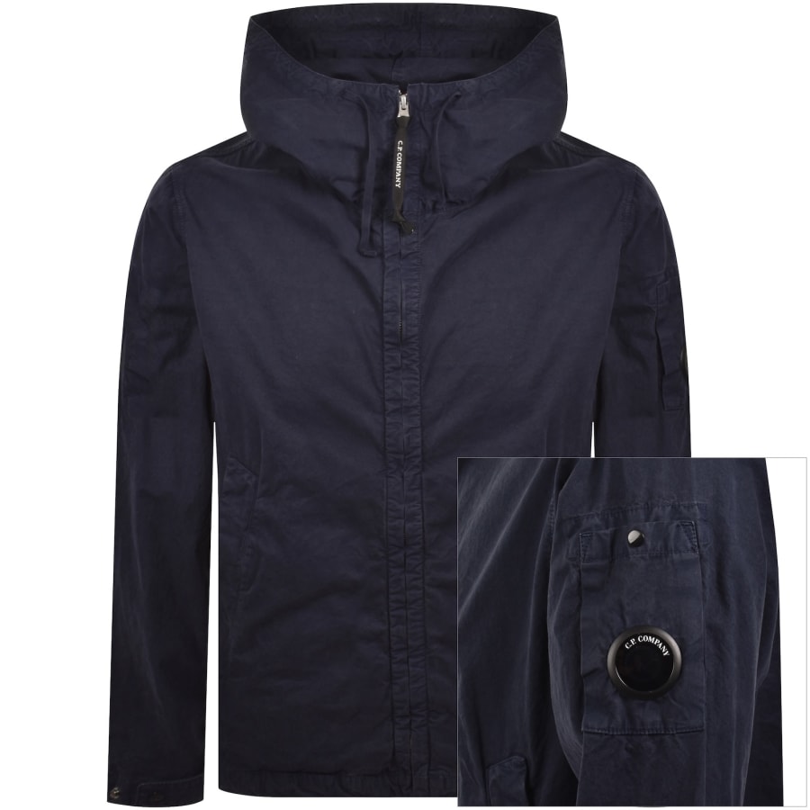 Image number 1 for CP Company Hooded Jacket Navy