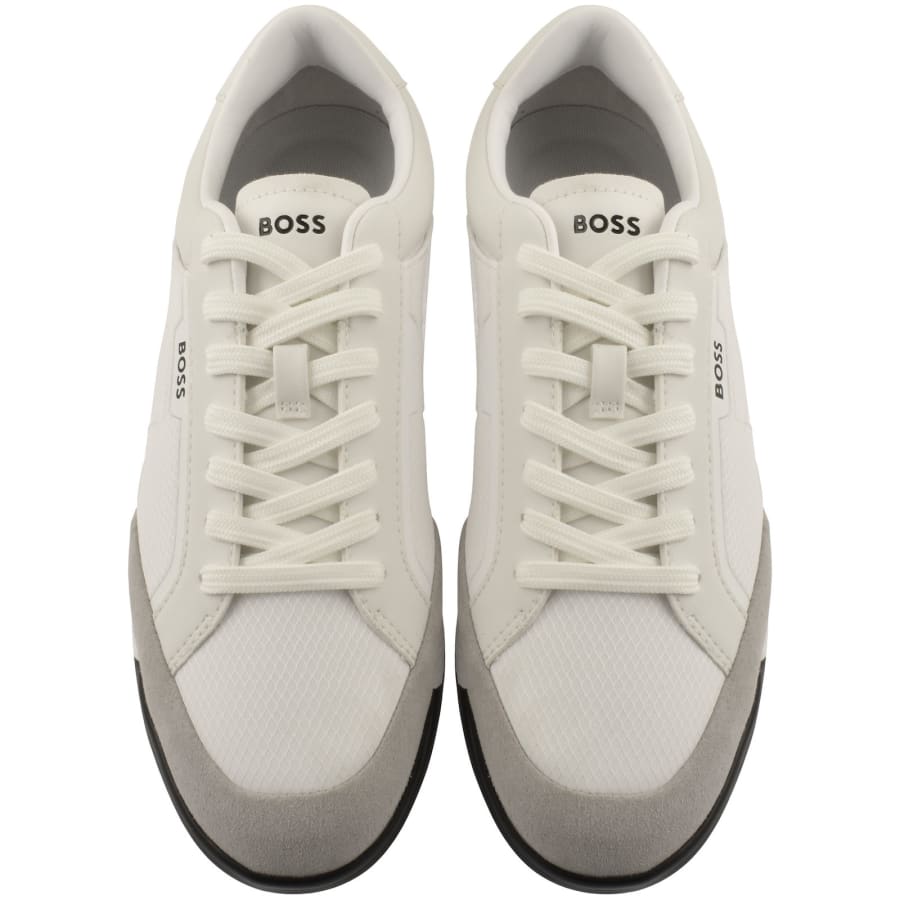 Image number 3 for BOSS Nitan Trainers Open White