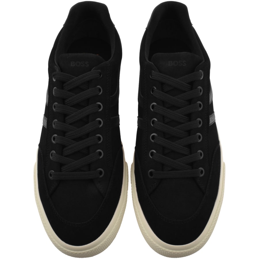 Image number 3 for BOSS Aiden Tennis Trainers Black