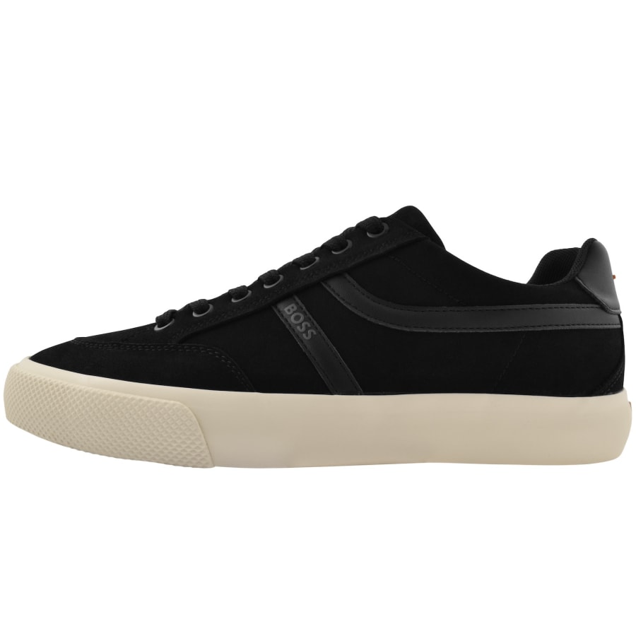 Image number 1 for BOSS Aiden Tennis Trainers Black