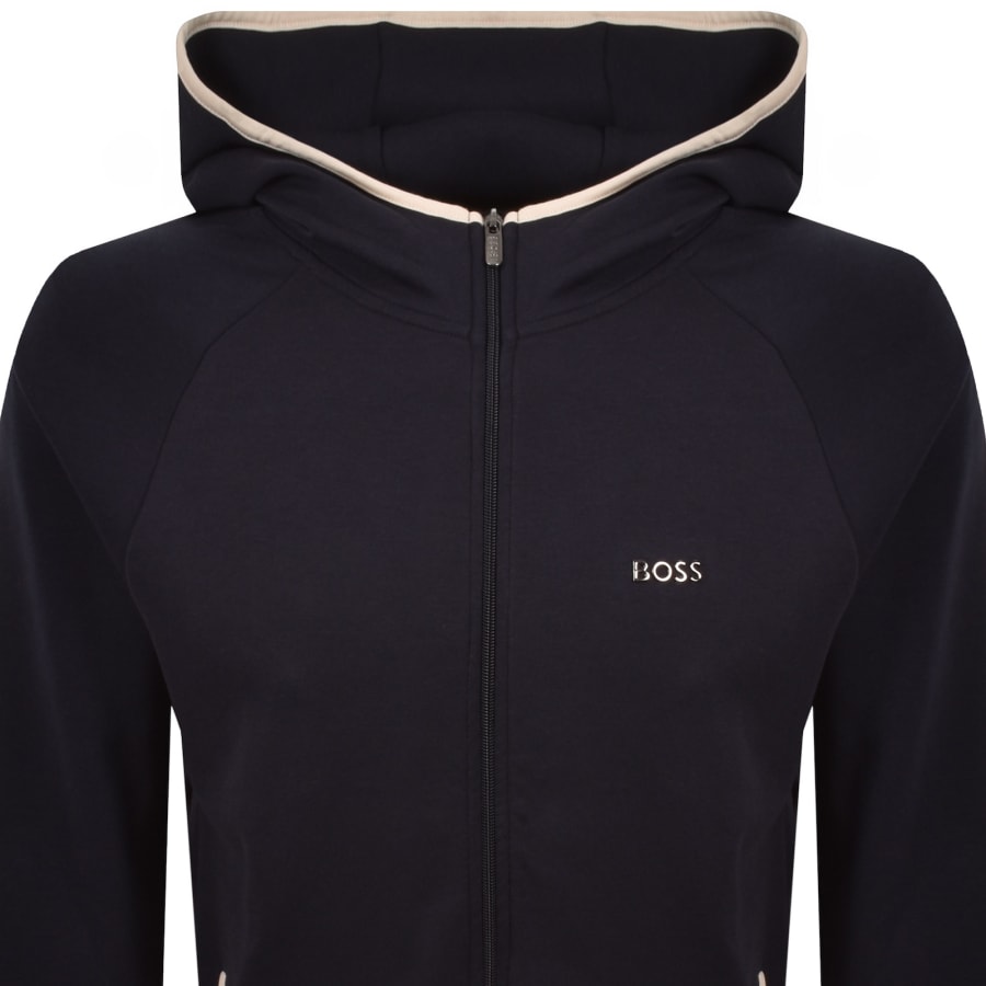 Image number 2 for BOSS Sense Full Zip Hoodie Dark Blue